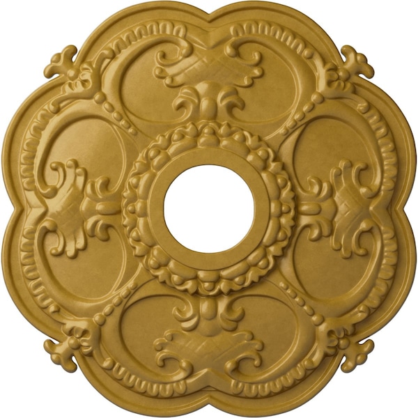Ekena Millwork Rotherham Ceiling Medallion (Canopies up to 3 1/2"), 18"OD x 3 1/2"ID x 1 1/2"P, Iridescent Gold CM17ROIGS - main
